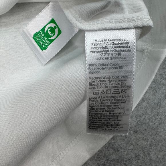 J.Crew Essential Short-Sleeve Crewneck Tee WMNS XS White Pullover Stretch Cotton - Picture 6 of 8